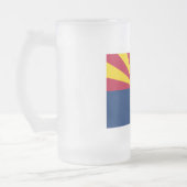 Flag Arizona: Stern, der Kupfer-Staat Mattglas Bierglas (Links)