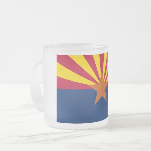 Flag Arizona: Stern, der Kupfer-Staat Mattglastasse (Vorderseite Links)