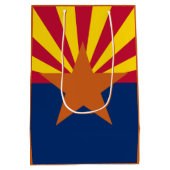 Flag Arizona: Stern, der Kupfer-Staat Mittlere Geschenktüte (Rückseite)