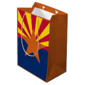Flag Arizona: Stern, der Kupfer-Staat Mittlere Geschenktüte (Rückseite Schrägansicht)