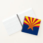 Flag Arizona: Stern, der Kupfer-Staat Notizblock (Innenseite)