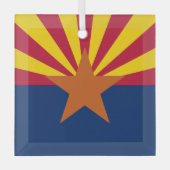 Flag Arizona: Stern, der Kupfer-Staat Ornament Aus Glas (Vorderseite)