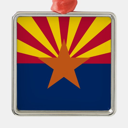 Flag Arizona: Stern, der Kupfer-Staat Ornament Aus Metall (Vorne)