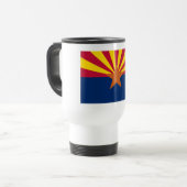 Flag Arizona: Stern, der Kupfer-Staat Reisebecher (Vorderseite Links)