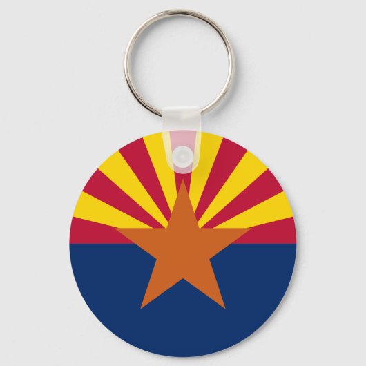 Flag Arizona: Stern, der Kupfer-Staat Schlüsselanhänger (Vorderseite)