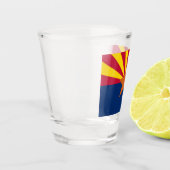 Flag Arizona: Stern, der Kupfer-Staat Schnapsglas (Links)