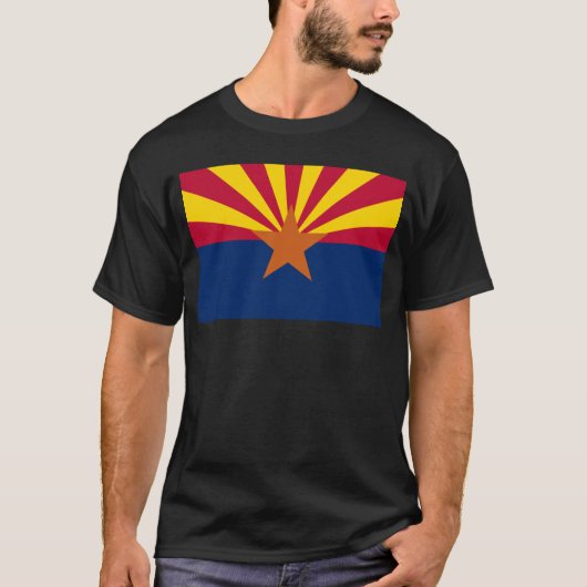 Flag Arizona: Stern, der Kupfer-Staat T-Shirt (Vorderseite)