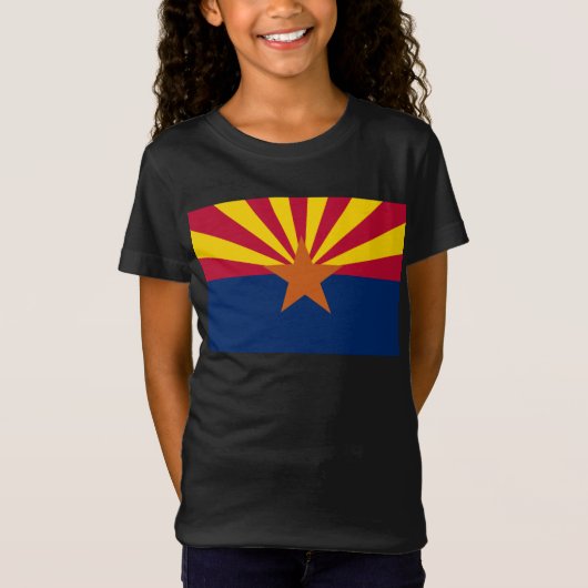 Flag Arizona: Stern, der Kupfer-Staat T-Shirt (Vorderseite)
