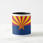 Flag Arizona: Stern, der Kupfer-Staat Tasse (Zentrum)
