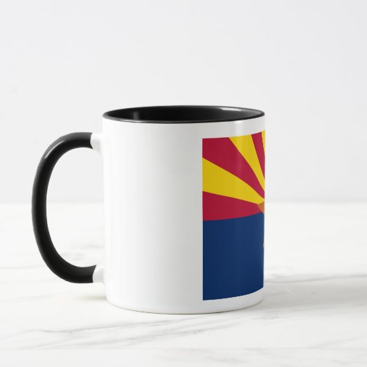 Flag Arizona: Stern, der Kupfer-Staat Tasse (Links)
