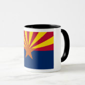 Flag Arizona: Stern, der Kupfer-Staat Tasse (VorderseiteRechts)