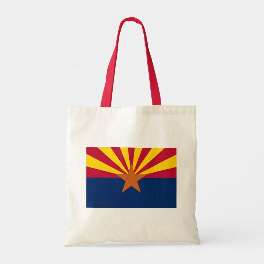 Flag Arizona: Stern, der Kupfer-Staat Tragetasche (Rückseite)