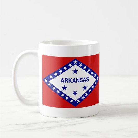 Flag Arkansan + Karte Tasse (Links)