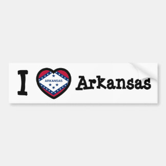 Flag Arkansas Autoaufkleber