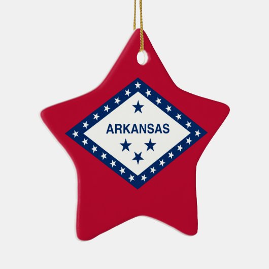 Flag Arkansas Keramik Ornament (Rechts)