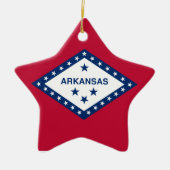 Flag Arkansas Keramik Ornament (Vorne)