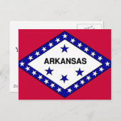 Flag Arkansas Postkarte (Vorne/Hinten)