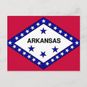 Flag Arkansas Postkarte (Vorderseite)