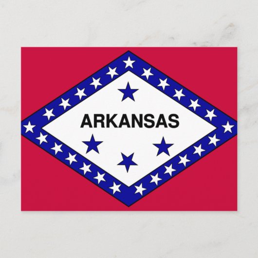 Flag Arkansas Postkarte (Vorderseite)