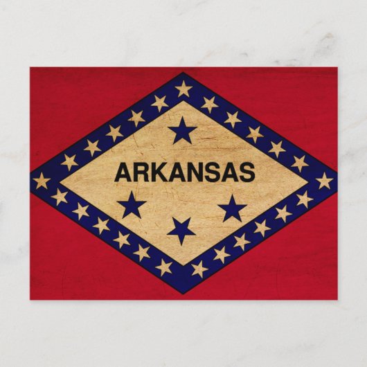 Flag Arkansas Postkarte (Vorderseite)