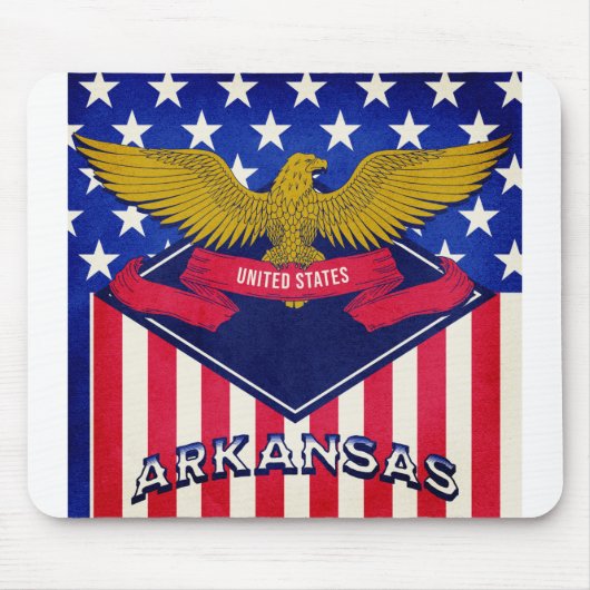 Flag Arkansas USA Mousepad (Vorne)