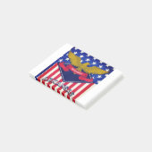 Flag Arkansas USA Post-it Klebezettel (angewinkelt)