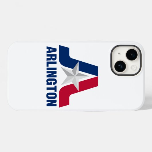 Flag Arlington, Texas Case-Mate iPhone Case (Rückseite (Horizontal))