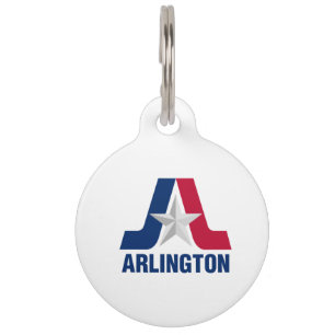 Flag Arlington, Texas Pet ID Tag Haustiermarke
