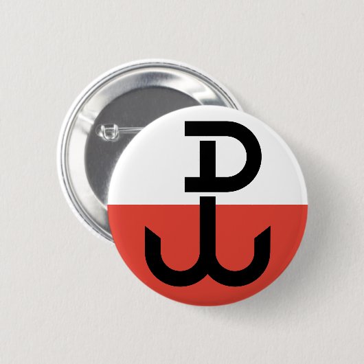 Flag Armia Krajowa Button (Vorne & Hinten)