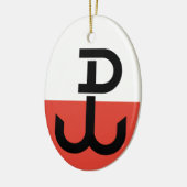 Flag Armia Krajowa Keramik Ornament (Links)