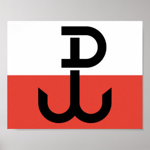 Flag Armia Krajowa Poster