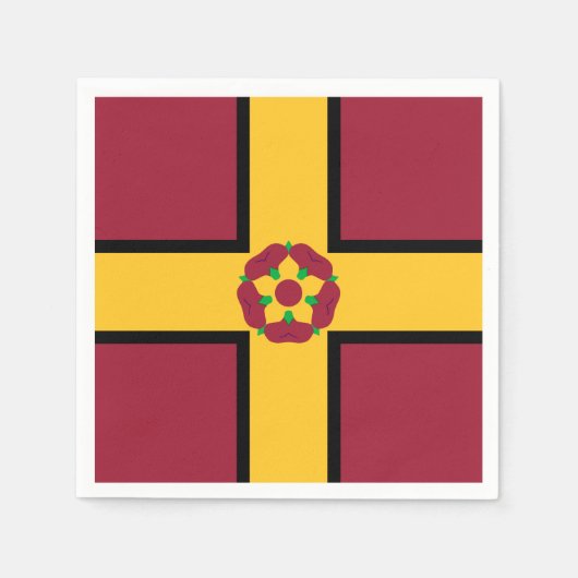 Flag auf dem Northamptonshire Paper Napkins Serviette (Vorderseite)