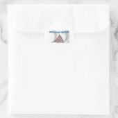 Flag-Aufkleber für Apalachee Nation Runder Aufkleber (Tasche)