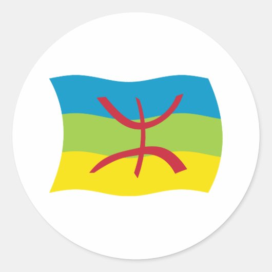 Flag-Aufkleber für Berber Runder Aufkleber (Vorderseite)