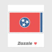 Flag-Aufkleber für Tennessee Aufkleber (Blatt)