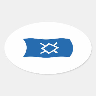 Flag-Aufkleber Ovaler Aufkleber