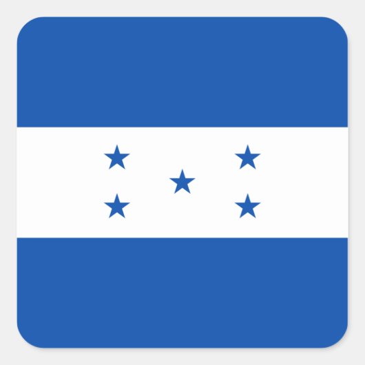 Flag-Aufkleber Quadratischer Aufkleber (Vorderseite)