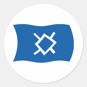 Flag-Aufkleber Runder Aufkleber