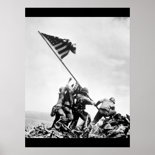 Flag-Aufrufen von Iwo Jima_War Image Poster (Vorne)
