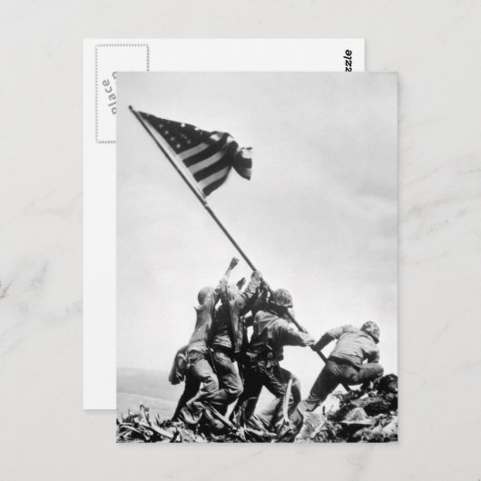 Flag-Aufrufen von Iwo Jima_War Image Postkarte (Vorne/Hinten)