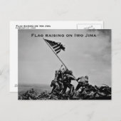 Flag-Aufziehen von Iwo Jima Postkarte (Vorne/Hinten)
