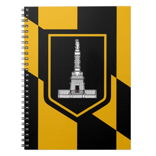 Flag Baltimore, Maryland Notebook Notizblock (Vorderseite)