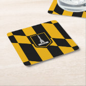 Flag Baltimore, Maryland Square Paper Untersetzer (angewinkelt)