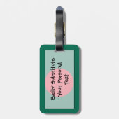 Flag Bangladesch Easy ID Personal Gepäckanhänger (Rückseite vertikal)