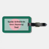 Flag Bangladesch Easy ID Personal Gepäckanhänger (Rückseite horizontal)