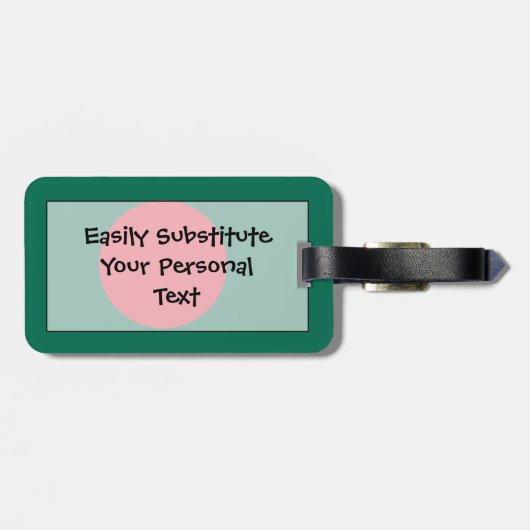 Flag Bangladesch Easy ID Personal Gepäckanhänger (Rückseite horizontal)