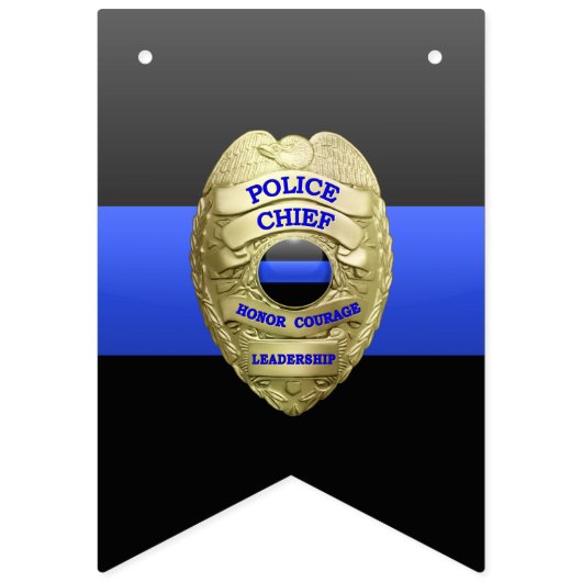 Flag-Banner der Leitpolizei Thin Blue Line Wimpelkette (Dritte Fahne)