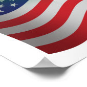 Flag-Banner für Mexiko-Amerika Poster (Ecke)