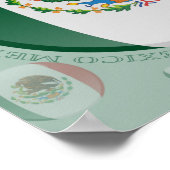 Flag-Banner für Mexiko Poster (Ecke)