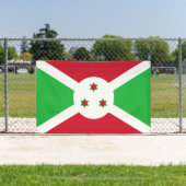 Flag-Banner Patriotic Burundi Banner (InSitu)